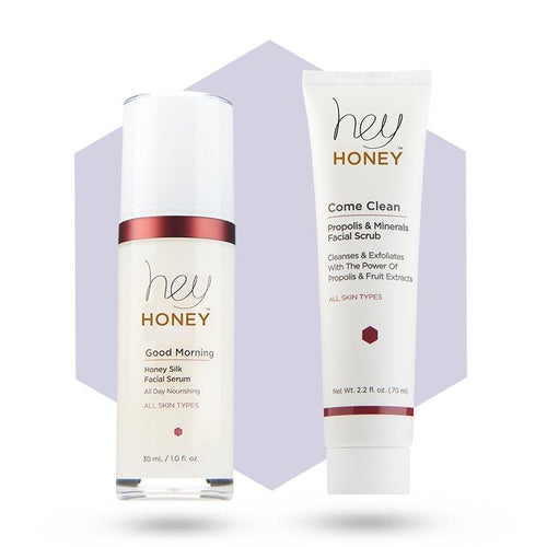 COME CLEAN DUET - Honey and Propolis Facial Treatment Set - Hey Honey Skin Care