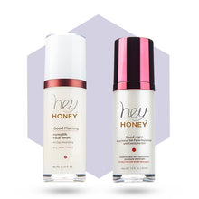 Load image into Gallery viewer, DAY &amp; NIGHT DUET - Hydrating Facial Honey Treatment Set - Hey Honey Skin Care
