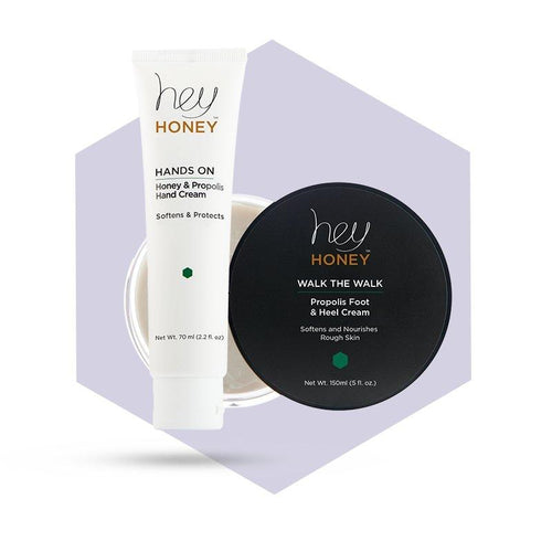 HANDS & FEET SET - Honey and Propolis Hand and Foot Care Set - Hey Honey Skin Care